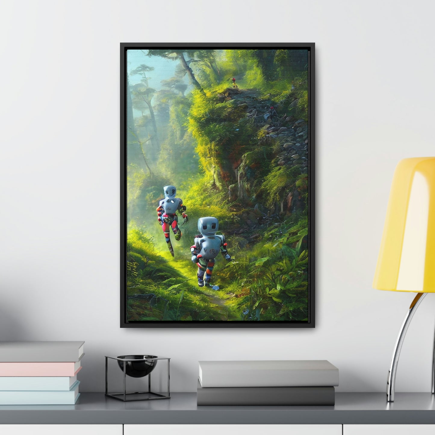 Automaton Trail Running #01 (Framed Gallery Wrapped Canvas)