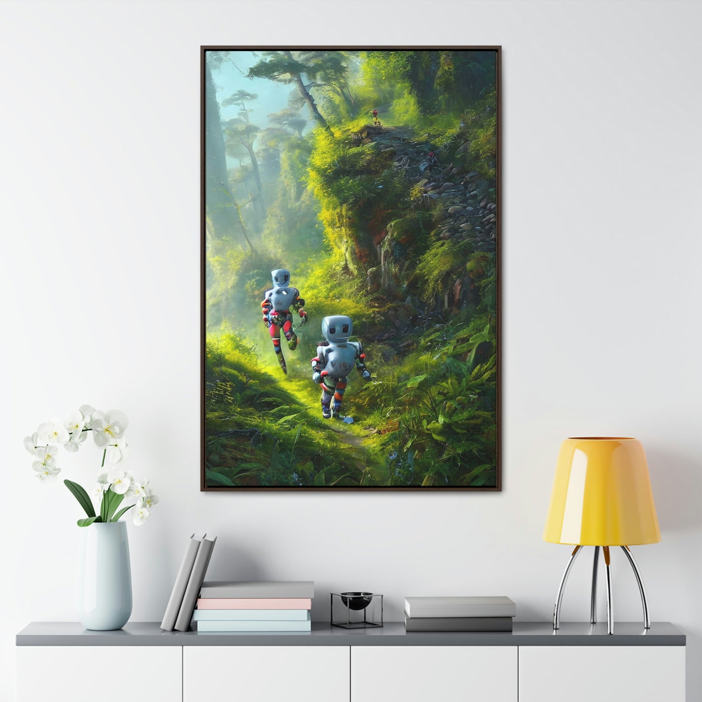 Automaton Trail Running #01 (Framed Gallery Wrapped Canvas)