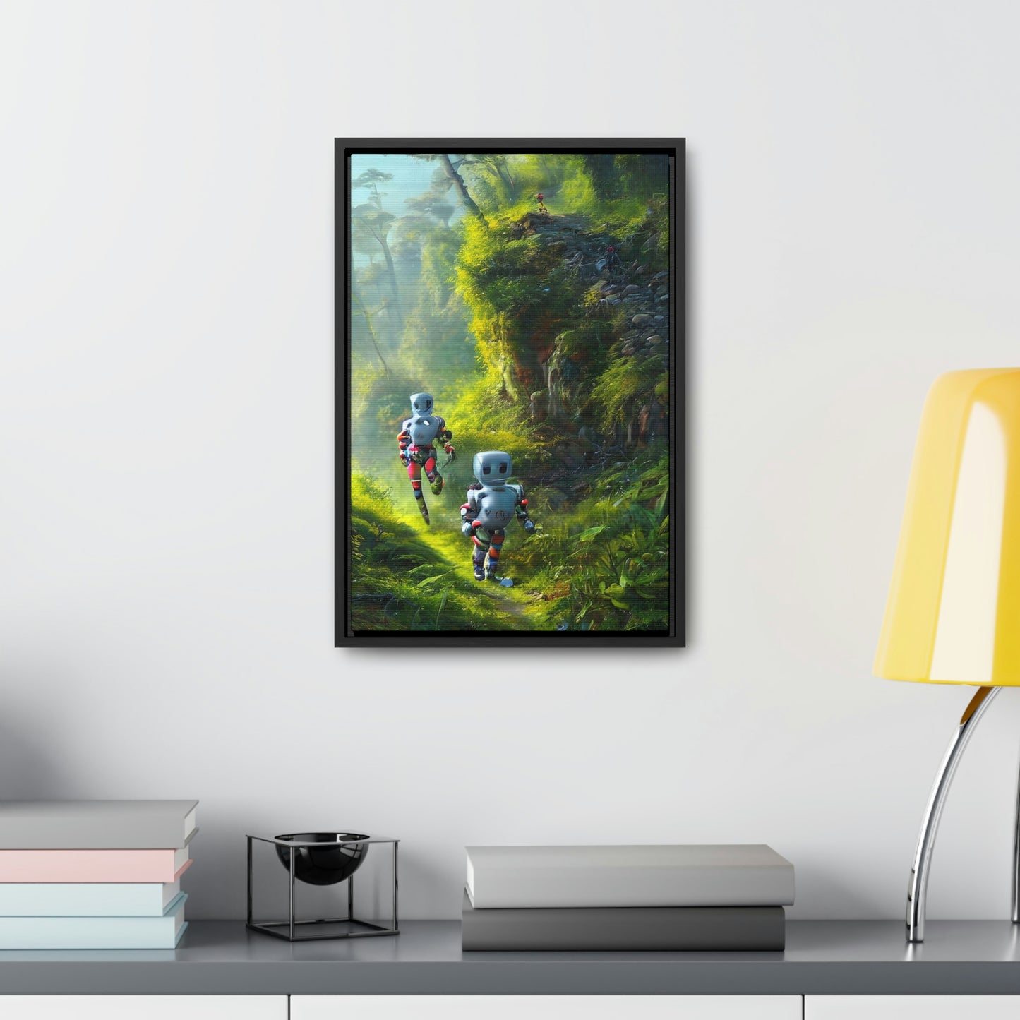 Automaton Trail Running #01 (Framed Gallery Wrapped Canvas)