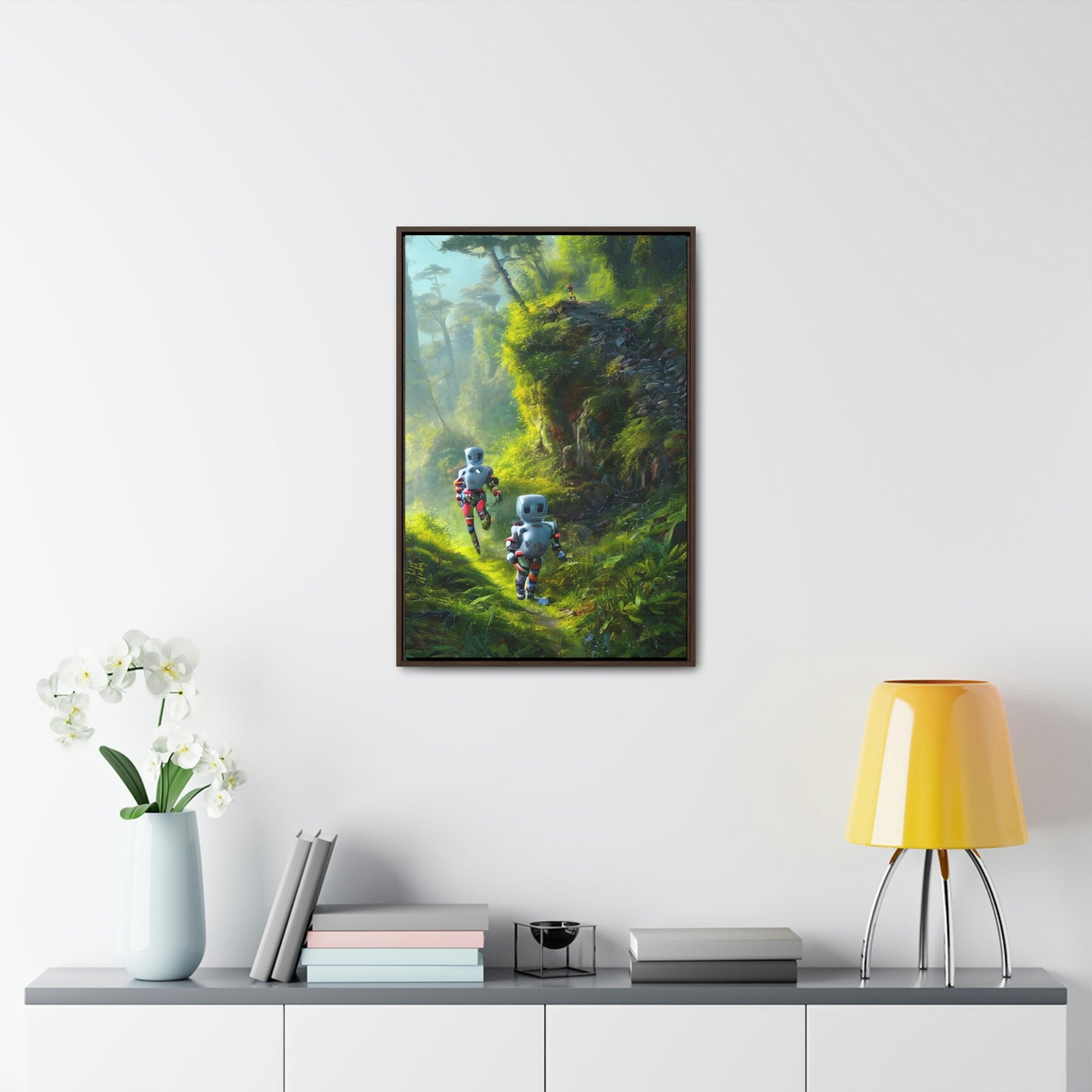 Automaton Trail Running #01 (Framed Gallery Wrapped Canvas)