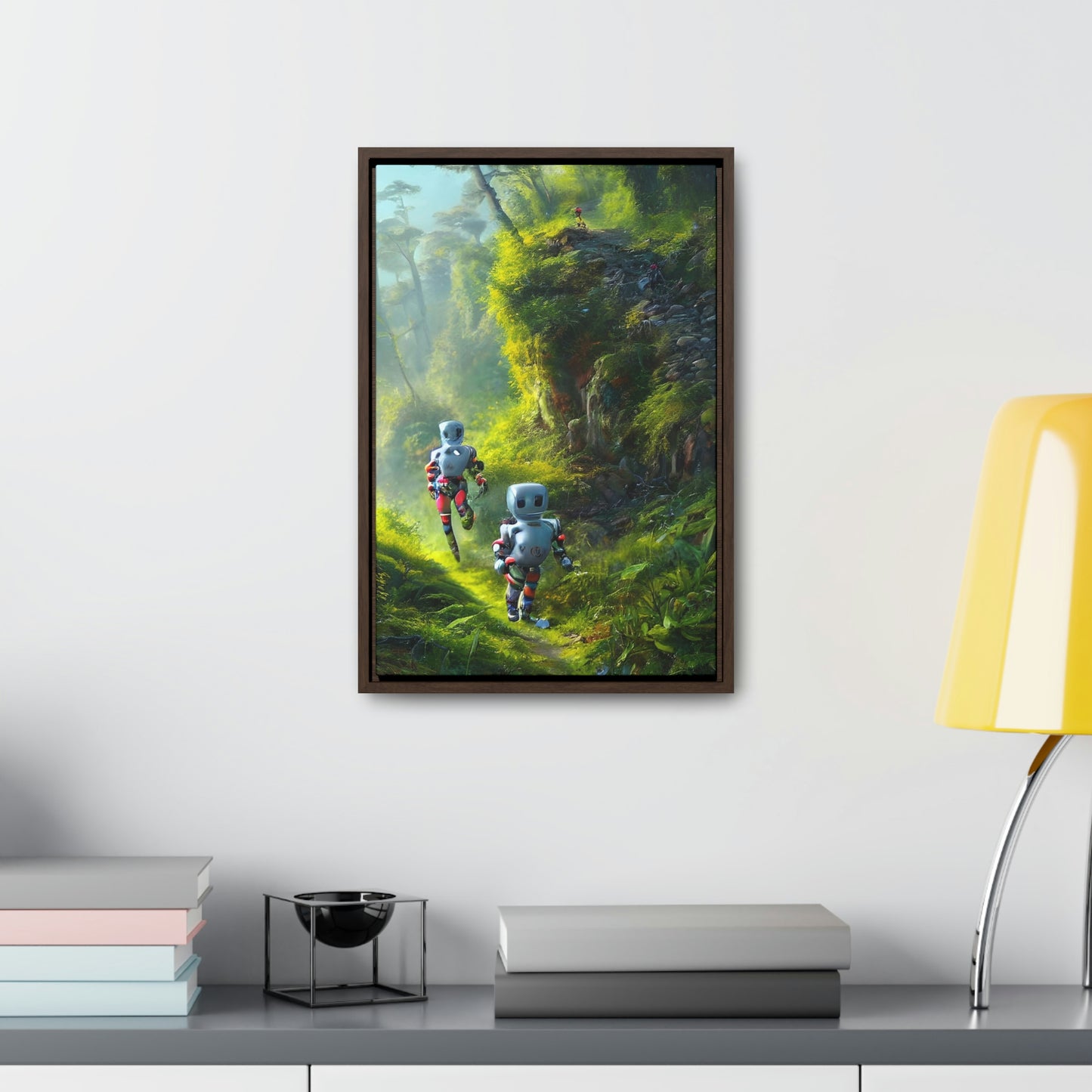 Automaton Trail Running #01 (Framed Gallery Wrapped Canvas)