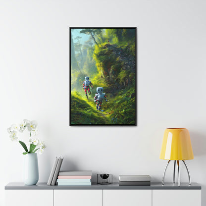 Automaton Trail Running #01 (Framed Gallery Wrapped Canvas)