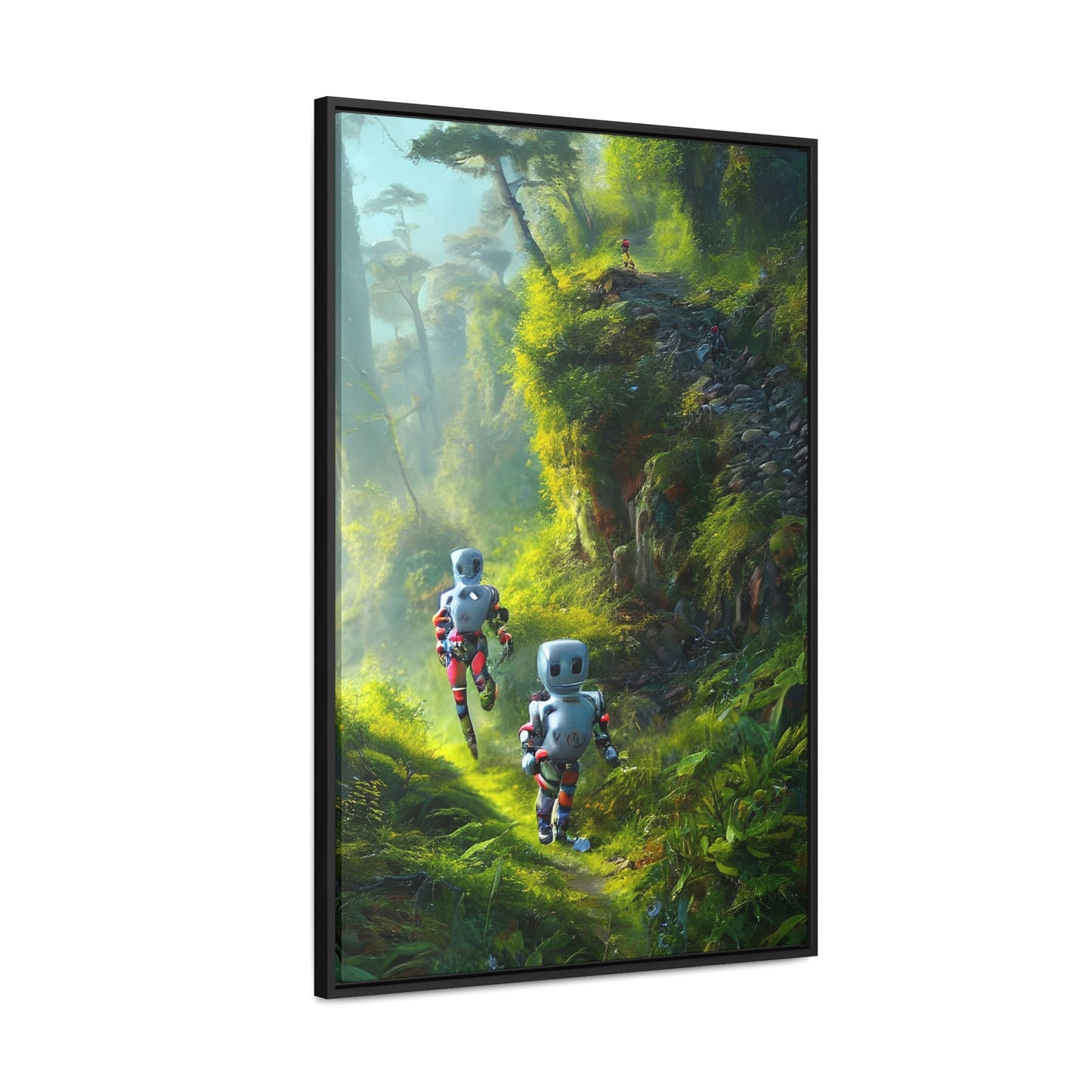 Automaton Trail Running #01 (Framed Gallery Wrapped Canvas)